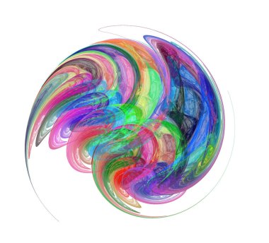 Soyut bir bilgisayar modern fraktal tasarım oluşturulan. Soyut f