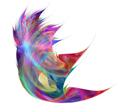 Soyut bir bilgisayar modern fraktal tasarım oluşturulan. Soyut f