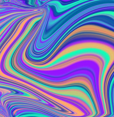 Neon renkli akışkan sanat ile soyut kavram. Soyut renkli