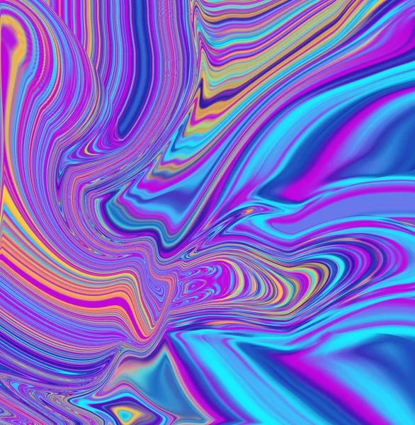 Conceito abstrato com arte fluida colorida neon. Abstrato colorido — Fotografia de Stock