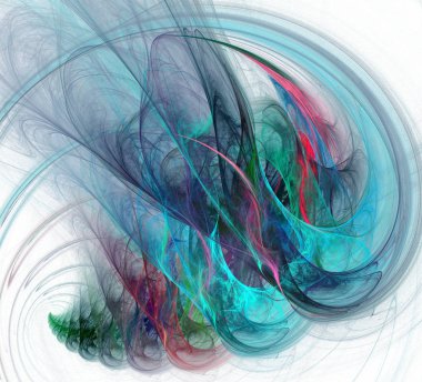 Soyut bir bilgisayar modern fraktal tasarım oluşturulan. Soyut f