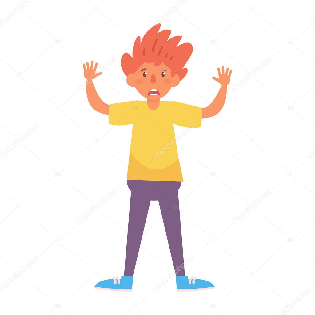 Man shouts Vector. Cartoon. Isolated art on white background.