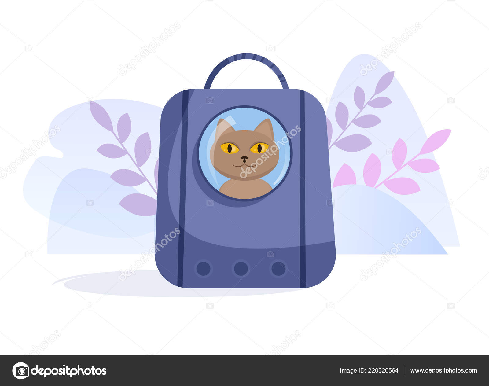 Panier De Transport Pour Chat Vecteur Dessin Animé Art