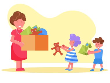 Charity Woman barınaktan çocuklara oyuncak bağışladı
