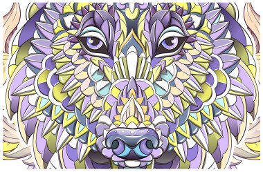 Kurt veya köpek, tasarım tattoo desenli Başkanı