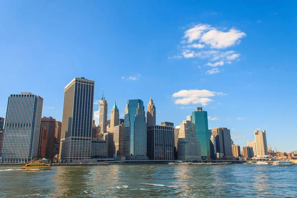 Manhattan Skyline Con Más Hudson River Nueva York — Foto de Stock