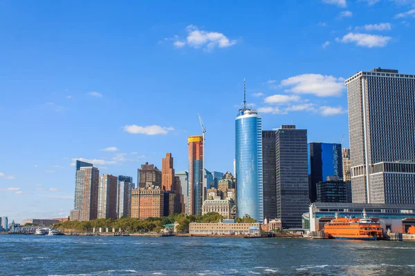 Manhattan Skyline Con Más Hudson River Nueva York — Foto de Stock