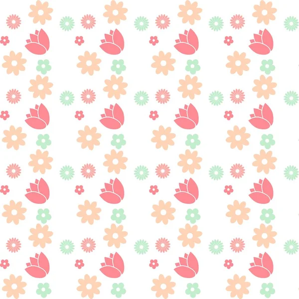 Çiçeklerle kusursuz desen