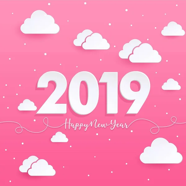 mutlu yeni yıl 2019 arka plan