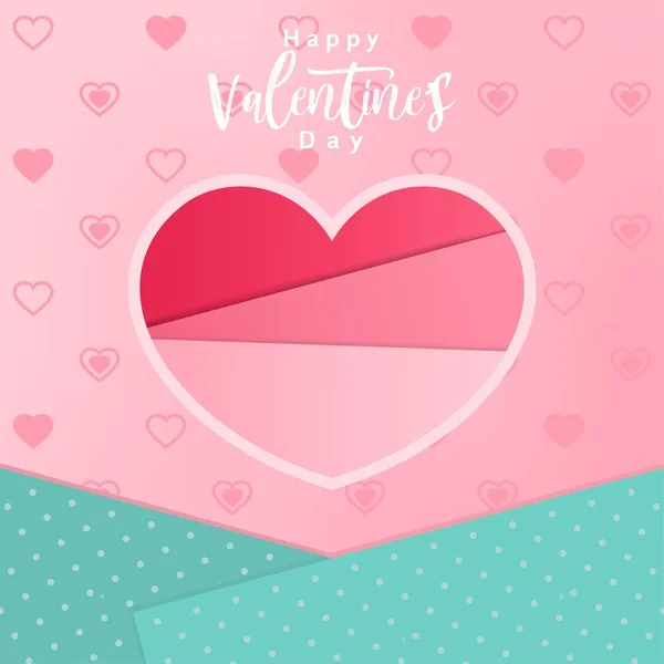 Valentijnsdag Achtergrond Met Harten — Stockvector