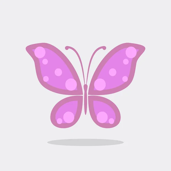 Icono Mariposa Aislado Fondo — Vector de stock