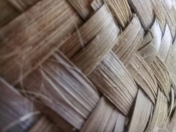 Szövött Bambusz Textúra Háttér — Stock Fotó