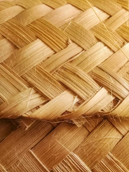 Szövött Bambusz Textúra Háttér — Stock Fotó