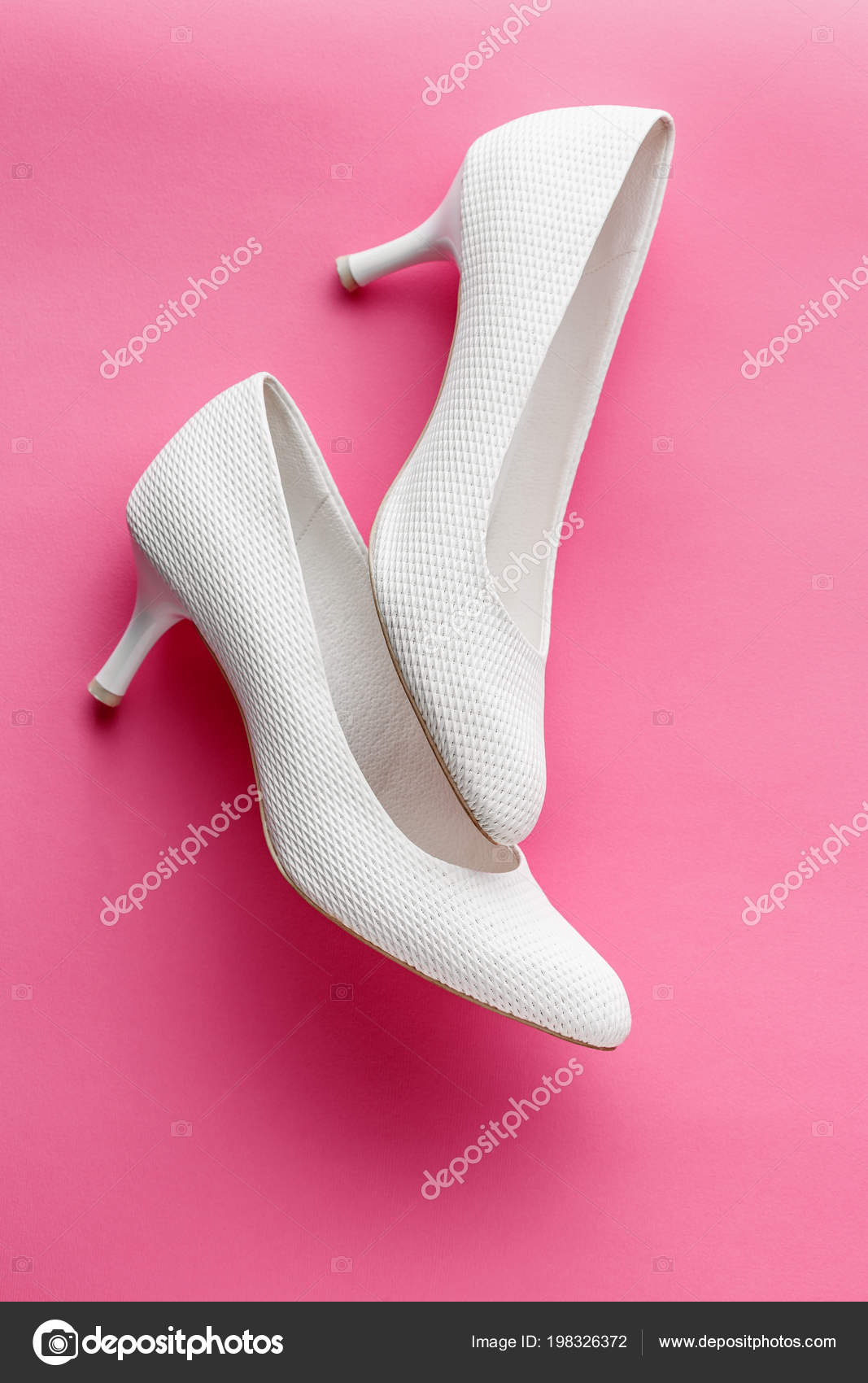 simple white wedding shoes