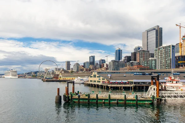 Seattle Washington Usa Července 2018 Panorama Města Nábřeží Seattlu Downtown — Stock fotografie