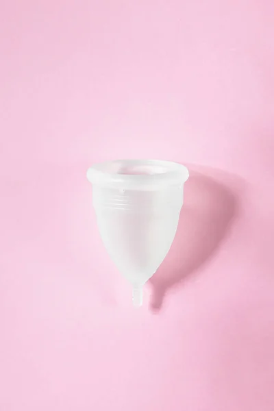 Copa Menstrual Sobre Fondo Rosa Método Alternativo Protección Contra Sangrado — Foto de Stock