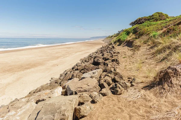 Paesaggio Foto Della Costa Dell Oceano Pacifico Spiaggia Rocce Stato — Foto Stock