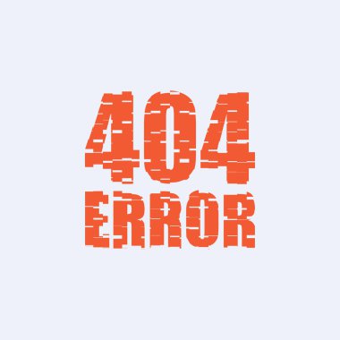 404 hatası. Soyut vektör çizim. Eps10