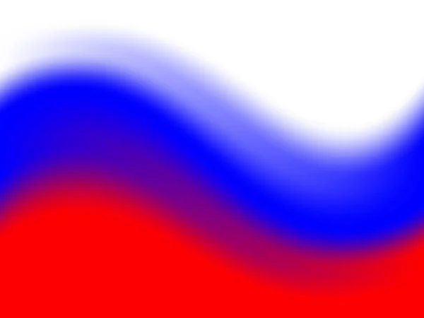 Ondeando Colorida Bandera Nacional Rusia Ilustración Vectorial Eps10 — Vector de stock