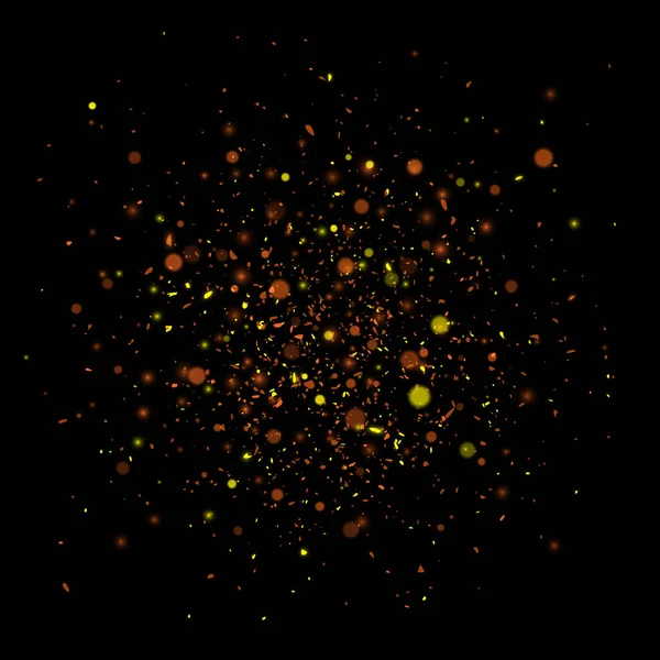 Debu Emas Berkilauan Latar Belakang Vektor Abstrak Eps10 - Stok Vektor