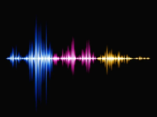 Ηχητικό Κύμα Φόντο Αφηρημένη Εικονογράφηση Διάνυσμα Eps10 — Διανυσματικό Αρχείο