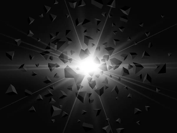 Una Gran Explosión Blanco Negro Ilustración Abstracta Del Vector Eps10 — Archivo Imágenes Vectoriales