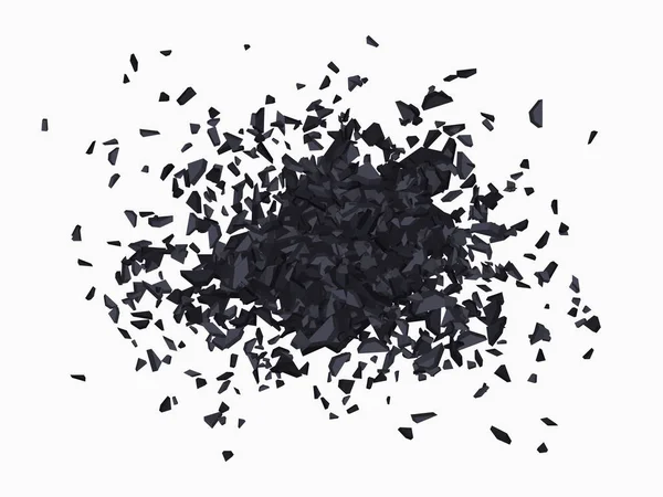 Schwarze Große Explosion Abstrakter Vektorhintergrund Eps10 — Stockvektor