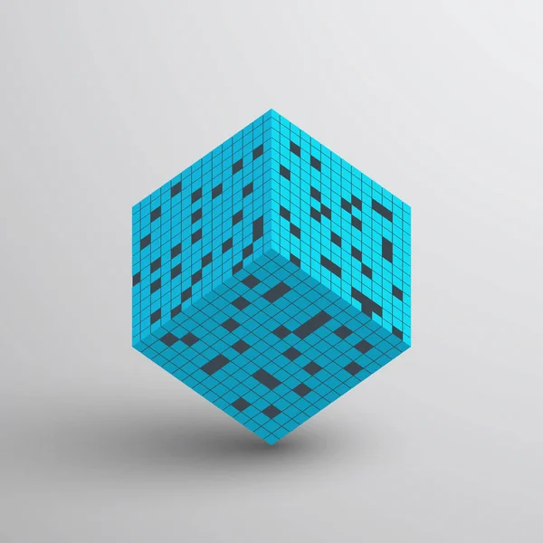 Cube Illustration Vectorielle Fond Géométrique Abstrait Pse10 — Image vectorielle