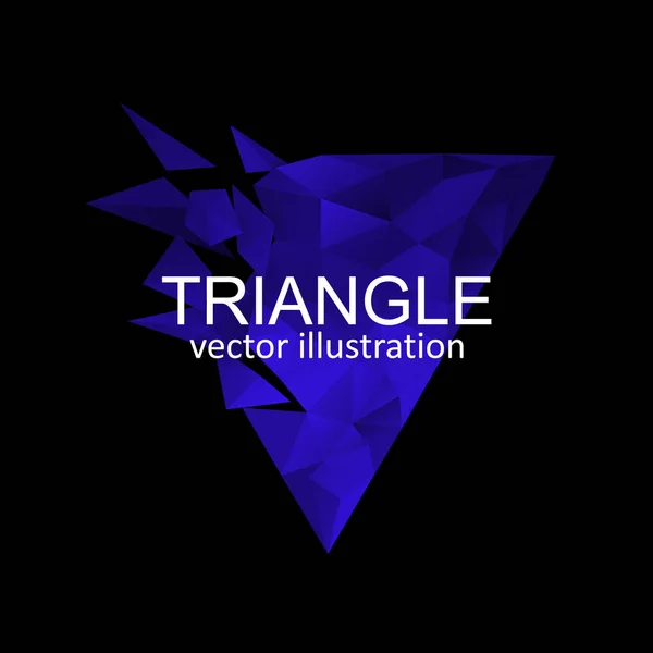 Logotipo Triangular Explosão Abstracta Fundo Geométrico Ilustração Vetorial Eps10 — Vetor de Stock