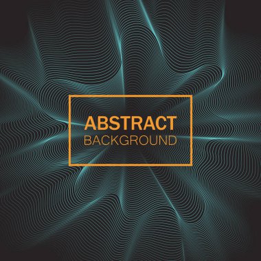 Dinamik dalgalı geometrik arkaplan. Soyut vektör illüstrasyonu EPS10