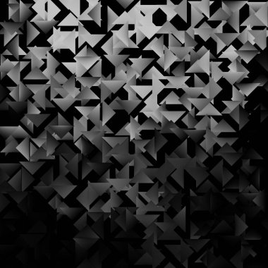 Siyah ve beyaz geometrik üçgen arka plan. Soyut vektör çizim Eps10