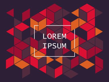 Geometrik desen. Soyut arkaplan. Vektör illüstrasyonu EPS10