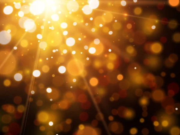 Gold Glitzert Sternenstaub Abstrakter Festlicher Hintergrund Vektorabbildung Eps10 — Stockvektor