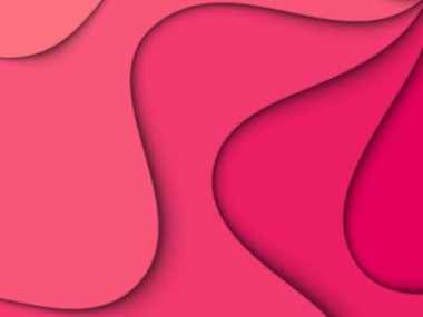 Kağıt arka plan kes. Dalgalar ile soyut vektör çizim. Eps10