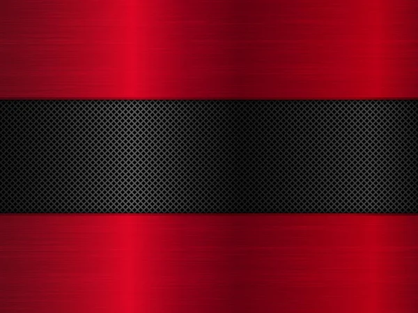 Fondo Metal Rojo Negro Ilustración Abstracta Del Vector Eps10 — Vector de stock