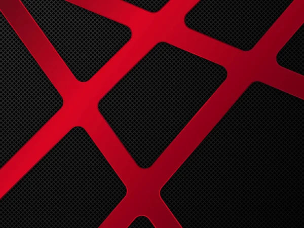 Fond Métal Rouge Noir Illustration Vectorielle Abstraite Eps10 — Image vectorielle
