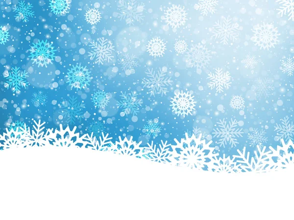 Schneefall Weihnachten Und Neujahr Hintergrund Vektorabbildung Eps10 — Stockvektor