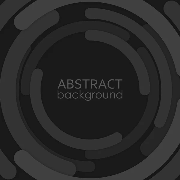 Papier Noir Blanc Fond Coupé Illustration Géométrique Abstraite Eps10 — Image vectorielle