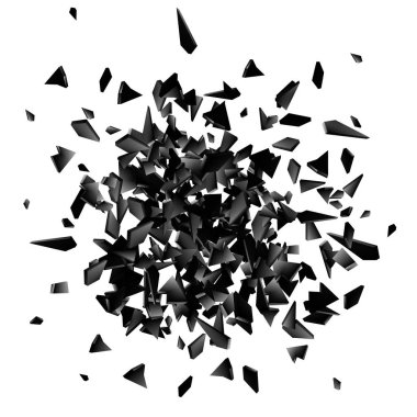 Soyut siyah patlama. Geometrik arka plan. Vektör çizim Eps10