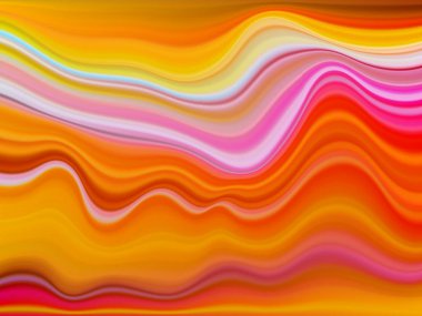 Modern renkli akışı poster. Dalga sıvı şekil renk arka plan. Vektör çizim Eps10