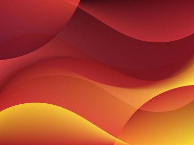 Turuncu dalgalar ile dinamik dokulu arka plan. Vektör arka plan