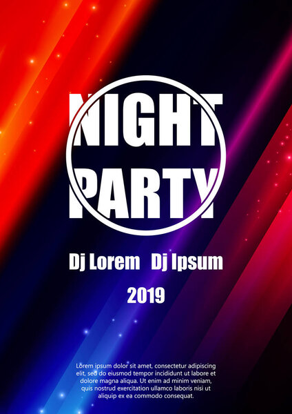 Листовка для вечеринок. Векторный шаблон
.