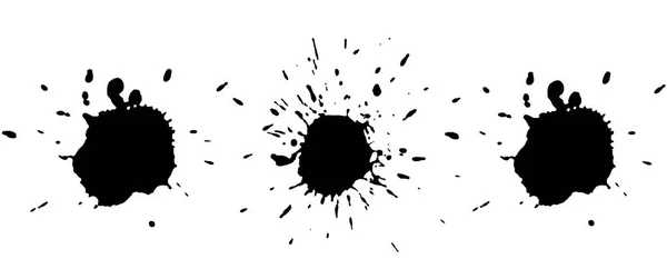 Чорні плями на білому тлі. Анотація Векторні ілюстрації — стоковий вектор