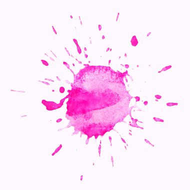 Soyut renkli suluboya sıçrama. Vektör suluboya damla.