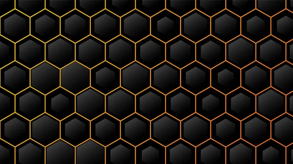 Abstrakt geometrisk bakgrund med hexagoner. Vektor illustratio — Stock vektor