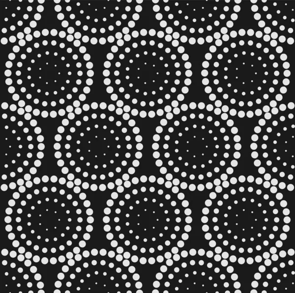 Nahtlose geometrische Muster mit Kreisen. Vektorillustration — Stockvektor