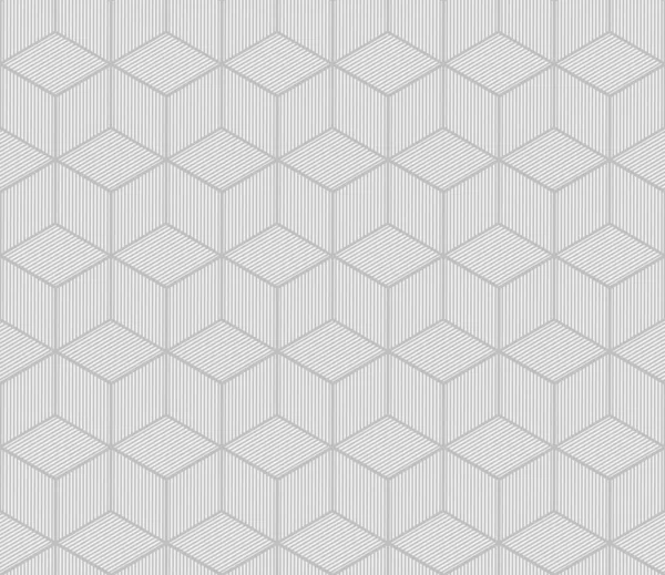 Płynny geometryczny wzór z kostkami. Czarno-białe geometryczne tło. Ilustracja wektora — Wektor stockowy