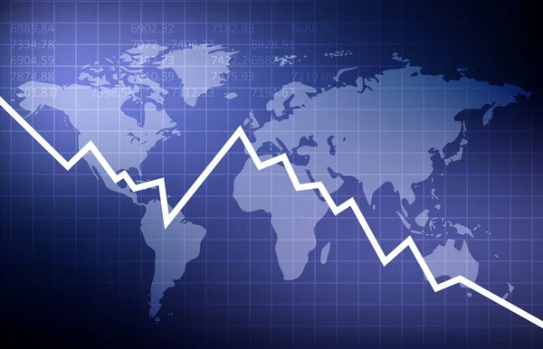 Crisi Globale Economia Mondiale Sfondo Astratto Del Vettore Eps10 — Vettoriale Stock