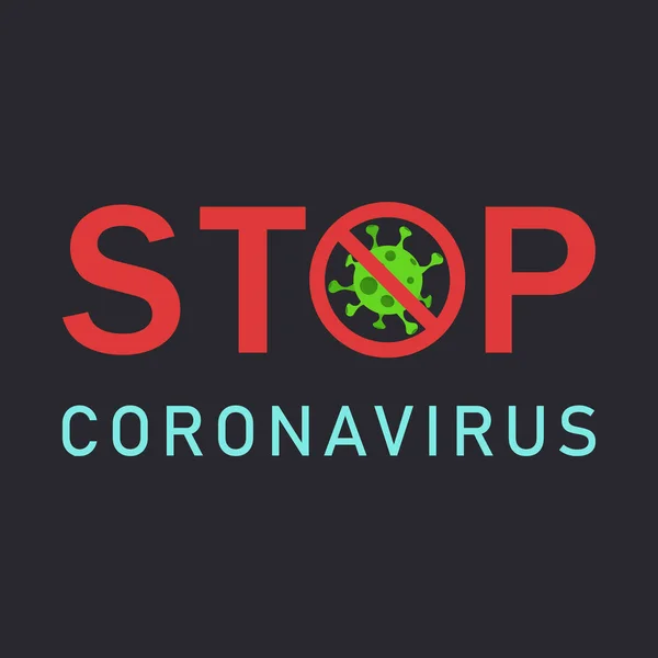 Зупинити Коронавірус Тло Covid Пандемічна Медична Концепція Векторні Ілюстрації Eps10 — стоковий вектор