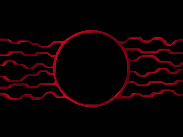 Черный Красный Металлический Фон Векторное Металлическое Знамя Абстрактные Технологии Фона — стоковый вектор